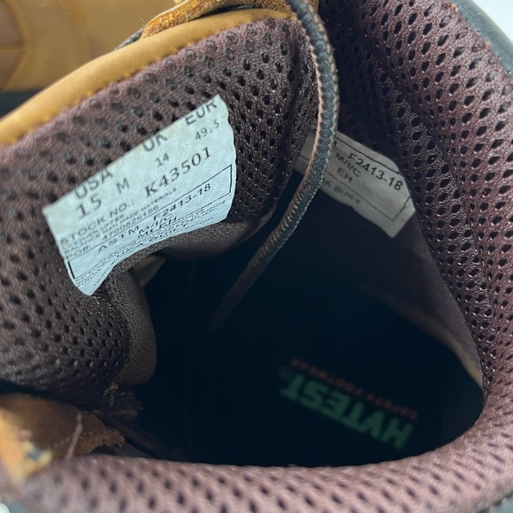 HYTEST Men's 6" Admiral Waterproof Steel Toe Work Boot Tan - K43501 size 15 - Picture 8 of 10